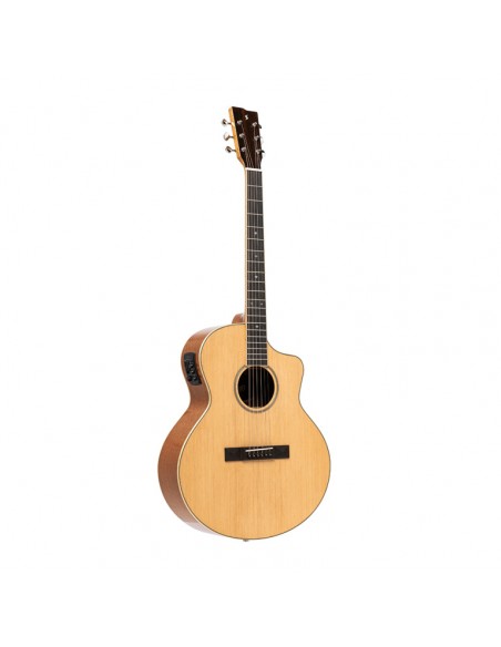 Orchestra cutaway acoustic-electric guitar with spruce top, 45 series