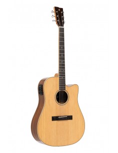 Dreadnought cutaway acoustic-electric guitar with spruce top, 45 series