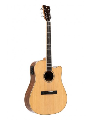 Dreadnought cutaway acoustic-electric guitar with spruce top, 45 series