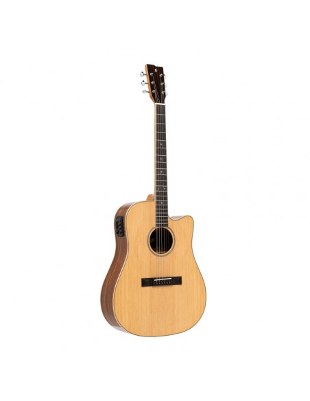 Dreadnought cutaway acoustic-electric guitar with spruce top, 45 series