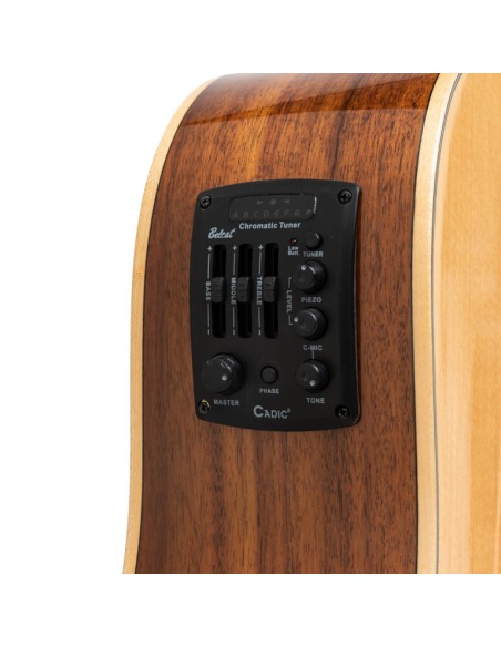 Dreadnought cutaway acoustic-electric guitar with spruce top, 45 series