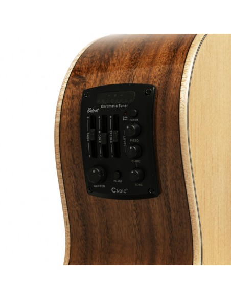 Orchestra cutaway acoustic-electric guitar with spruce top, 45 series