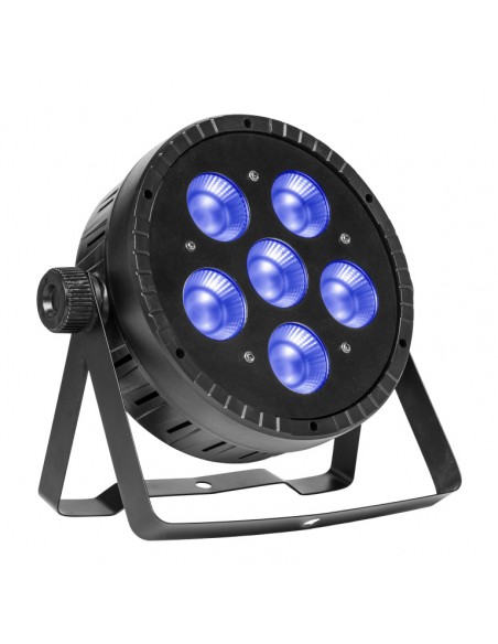 Flat ECOPAR 6 LightTheme™ spotlight with 6 x 30-watt RGBW (4 in 1) LED