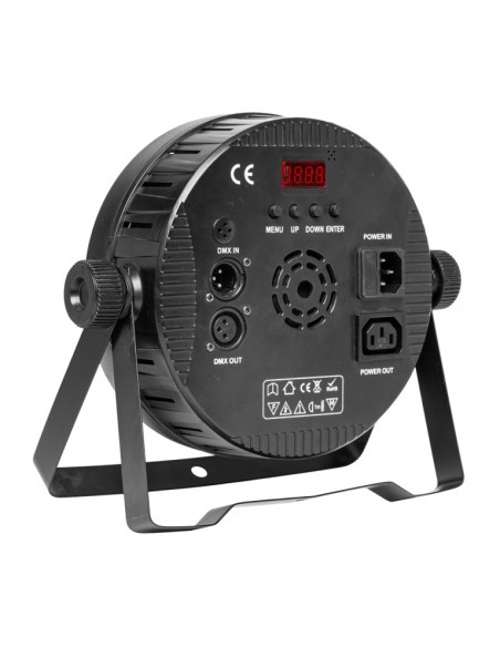Flat ECOPAR 6 LightTheme™ spotlight with 6 x 30-watt RGBW (4 in 1) LED