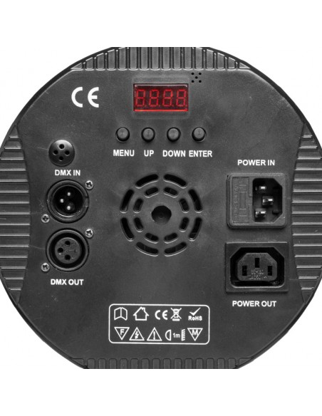 Flat ECOPAR 6 LightTheme™ spotlight with 6 x 30-watt RGBW (4 in 1) LED