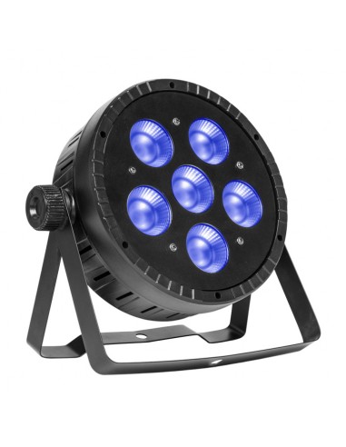 Flat ECOPAR 6 LightTheme™ spotlight with 6 x 30-watt RGBW (4 in 1) LED