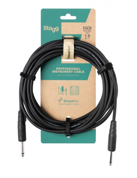 Instrument cable, jack/jack (m/m), 6 m (20') E-Series