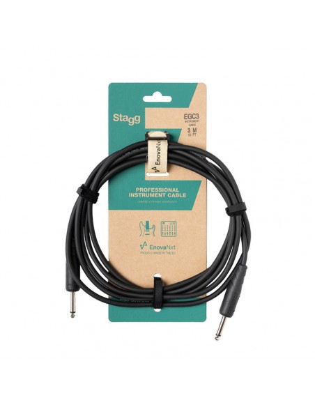 Instrument cable, jack/jack (m/m), 3 m (10') E-series