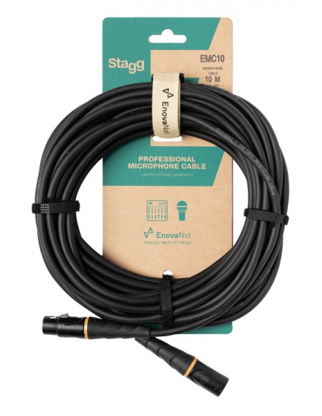 Microphone cable, XLR/XLR (m/f), 10 m (33'), E-series