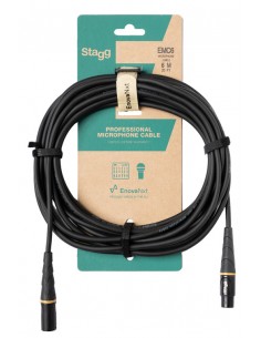 Microphone cable, XLR/XLR (m/f), 6 m (20'), E-series