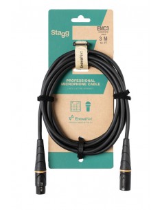 Microphone cable, XLR/XLR (m/f), 3 m (10'), E-series