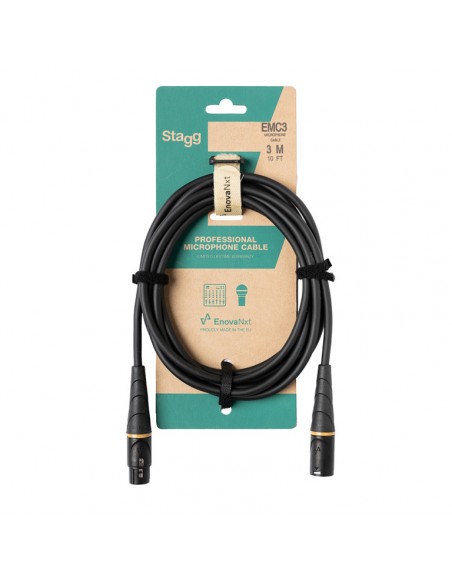 Microphone cable, XLR/XLR (m/f), 3 m (10'), E-series