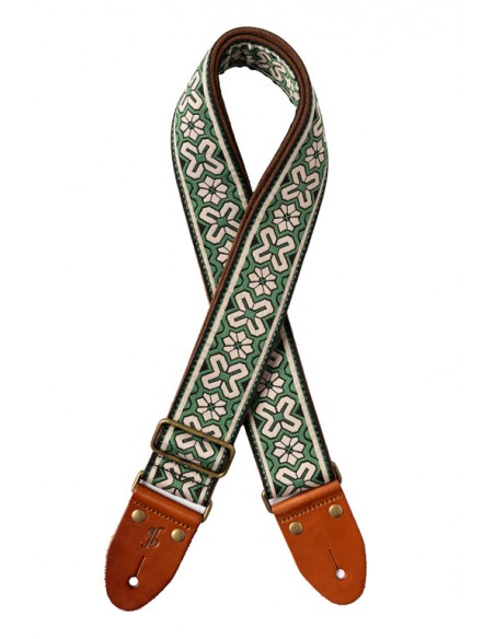 WOVEN NYLON TIARE STRAP GREEN