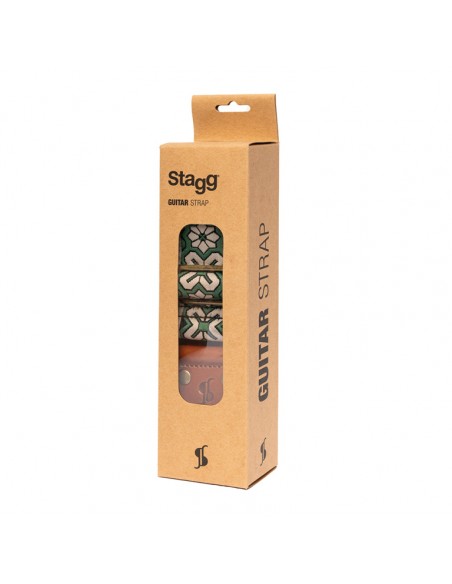 WOVEN NYLON TIARE STRAP GREEN