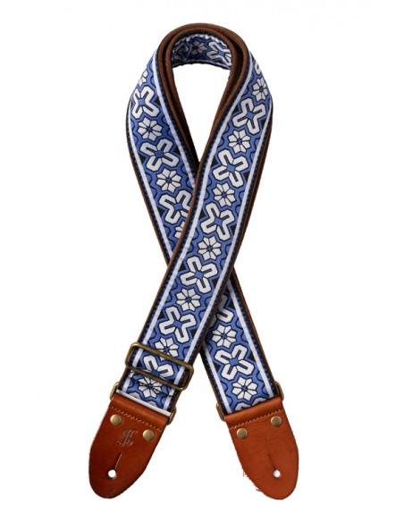 WOVEN NYLON TIARE STRAP BLUE