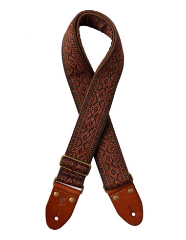 WOVEN NYLON STRAP DIAMOND BRW