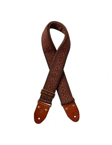 WOVEN NYLON STRAP DIAMOND BRW