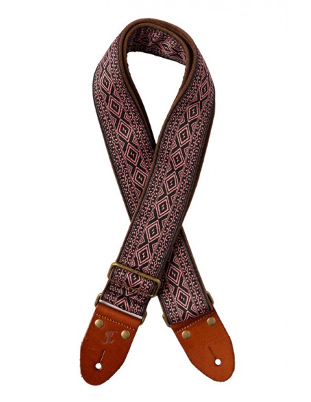 WOVEN NYLON STRAP DIAMOND RED