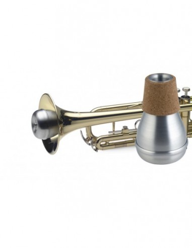 Compact practice mute for trumpet