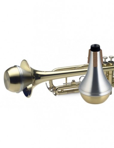 Straight mute for trumpet, with brass...