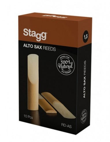 Box of 10 alto saxophone reeds,...