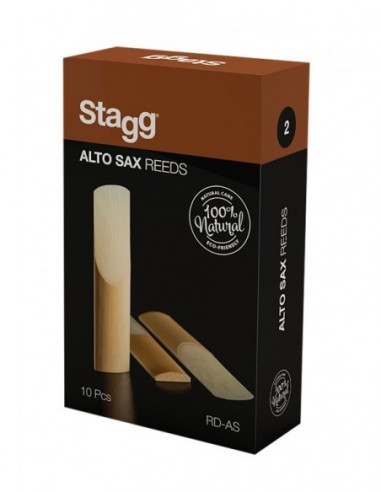 Box of 10 alto saxophone reeds,...