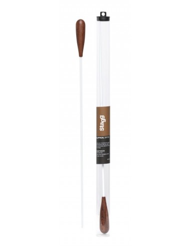 Wooden baton with elliptical handle