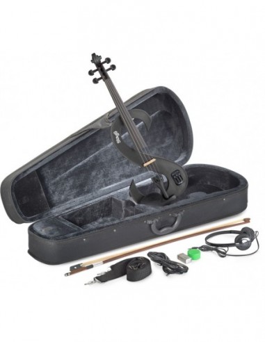 4/4 electric violin set with S-shaped...
