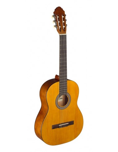 4/4 natural-coloured classical guitar...