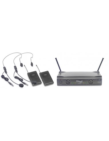 UHF true diversity 2-channel headset...