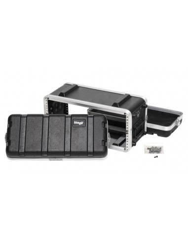 Shallow ABS case for 4-unit rack