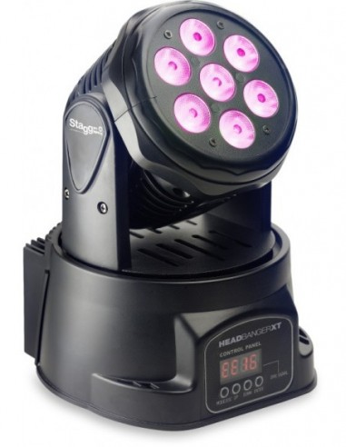 LED moving head with 7 x 10-watt RGBW...