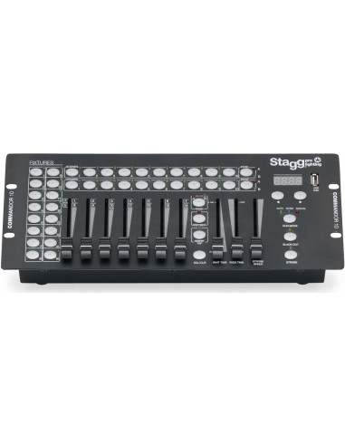 16-fixture DMX light controller with...