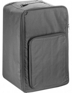 Standard-sized black padded...