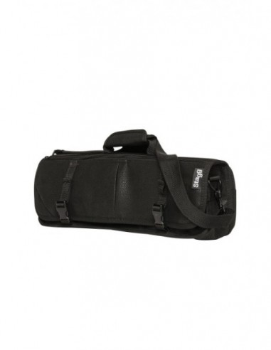 Bag for flute, faux leather, black