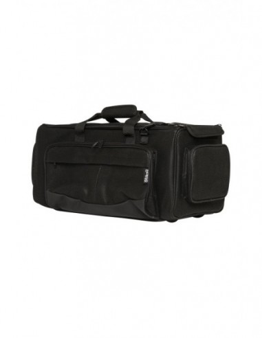 Bag for 2 trumpets, faux leather, black