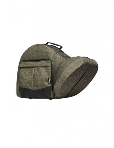 Soft case for french horn, bright green