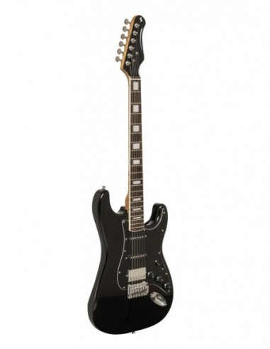 Electric guitar with solid alder body