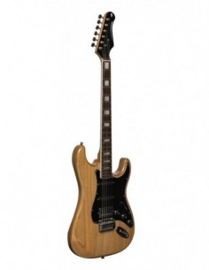 Electric guitar with solid...