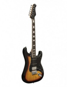 Electric guitar with solid...