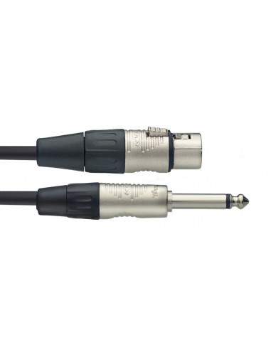 Microphone cable, XLR/jack (f/m), 6 m...