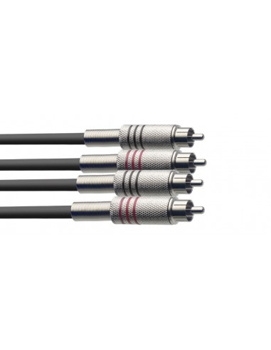 Twin cable, RCA/RCA (m/m), 3 (10')