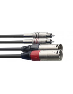 Twin cable, XLR/RCA (m/m),...