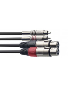 Twin cable, XLR/RCA (f/m),...
