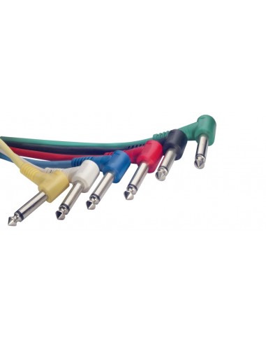 Mono patch cable, 6 x jack/jack (m/m,...