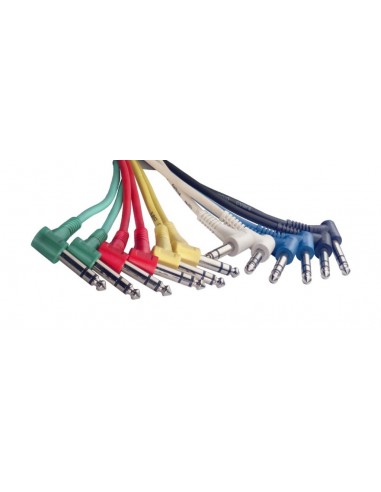 Stereo patch cable, 6 x jack/jack...