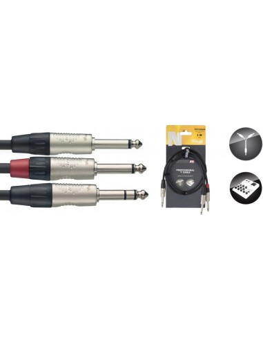 N series Y-cable, jack/jack (m/m),...