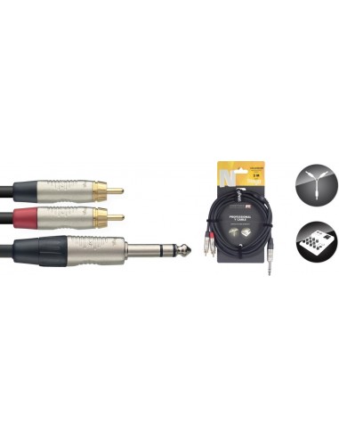 N series Y-cable, jack/RCA (m/m),...