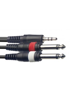 Y cable, mini jack/jack...