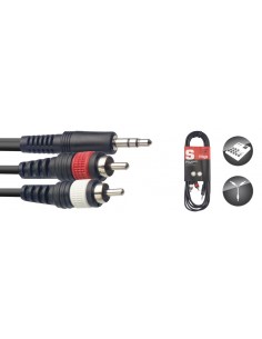 Y cable, mini jack/RCA...